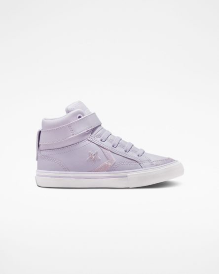 Tenisi Inalti Fete Converse Pro Blaze Curea Easy-On Glitter Violet Violet | RO ZVCSI472